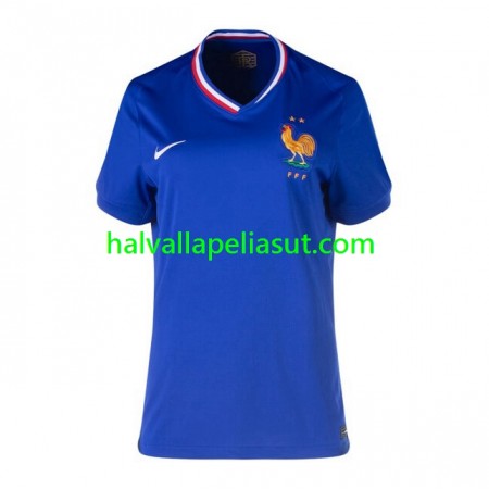 Jalkapallo Pelipaidat/Peliasut Ranska Naisten Kotipaita Euro 2024 Lyhythihainen